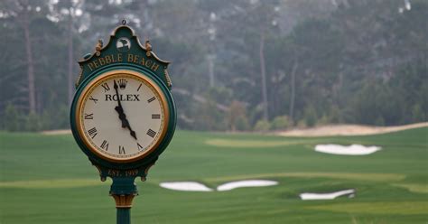 why are golf courses with rolex clocks